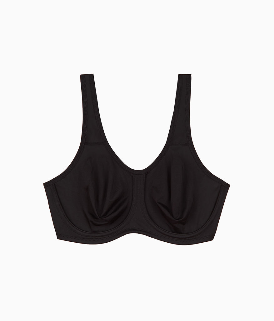 Simone Sport Underwire Bra: Black