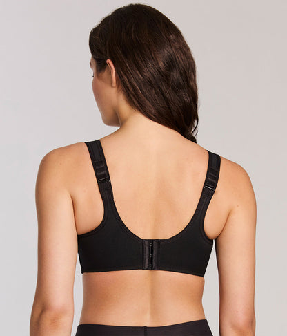 Simone Sport Underwire Bra: Black