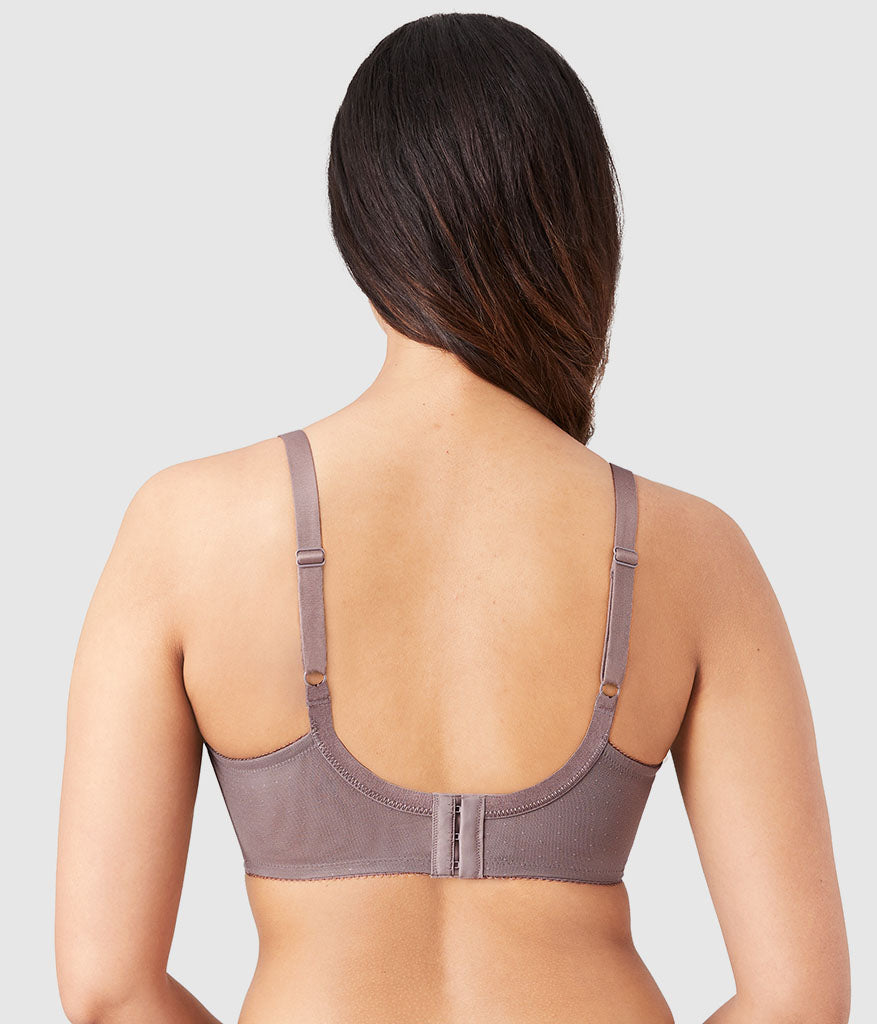 Retro Chic Full Figure Underwire Bra: Cappuccino