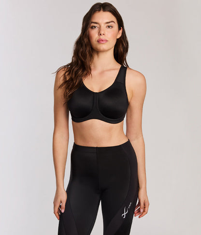 Simone Sport Underwire Bra: Black