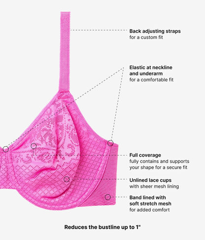 Visual Effects Minimizer Bra: Wild Azalea