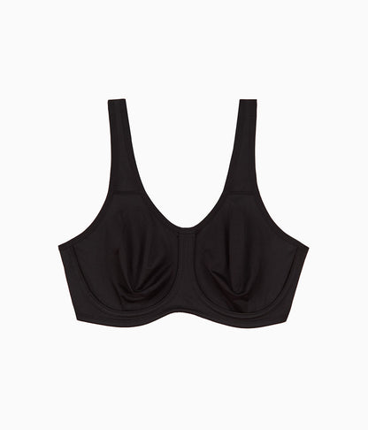 Simone Sport Underwire Bra: Black