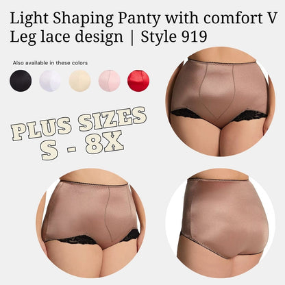 Light Shaping Panty with comfort V Leg lace design | Style 919